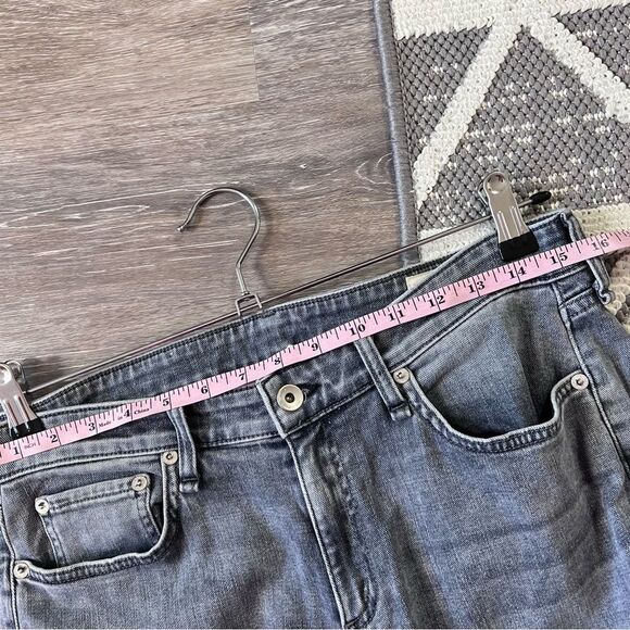 Rag & bone Dre lowrise slim boyfriend jeans in a washed out black/gray‎ size 27 - Picture 5 of 8